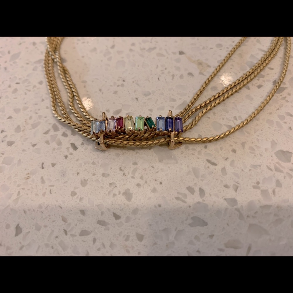 KEEP Collective slider necklace and rainbow charm